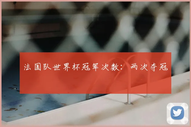 法国队世界杯冠军次数：两次夺冠
